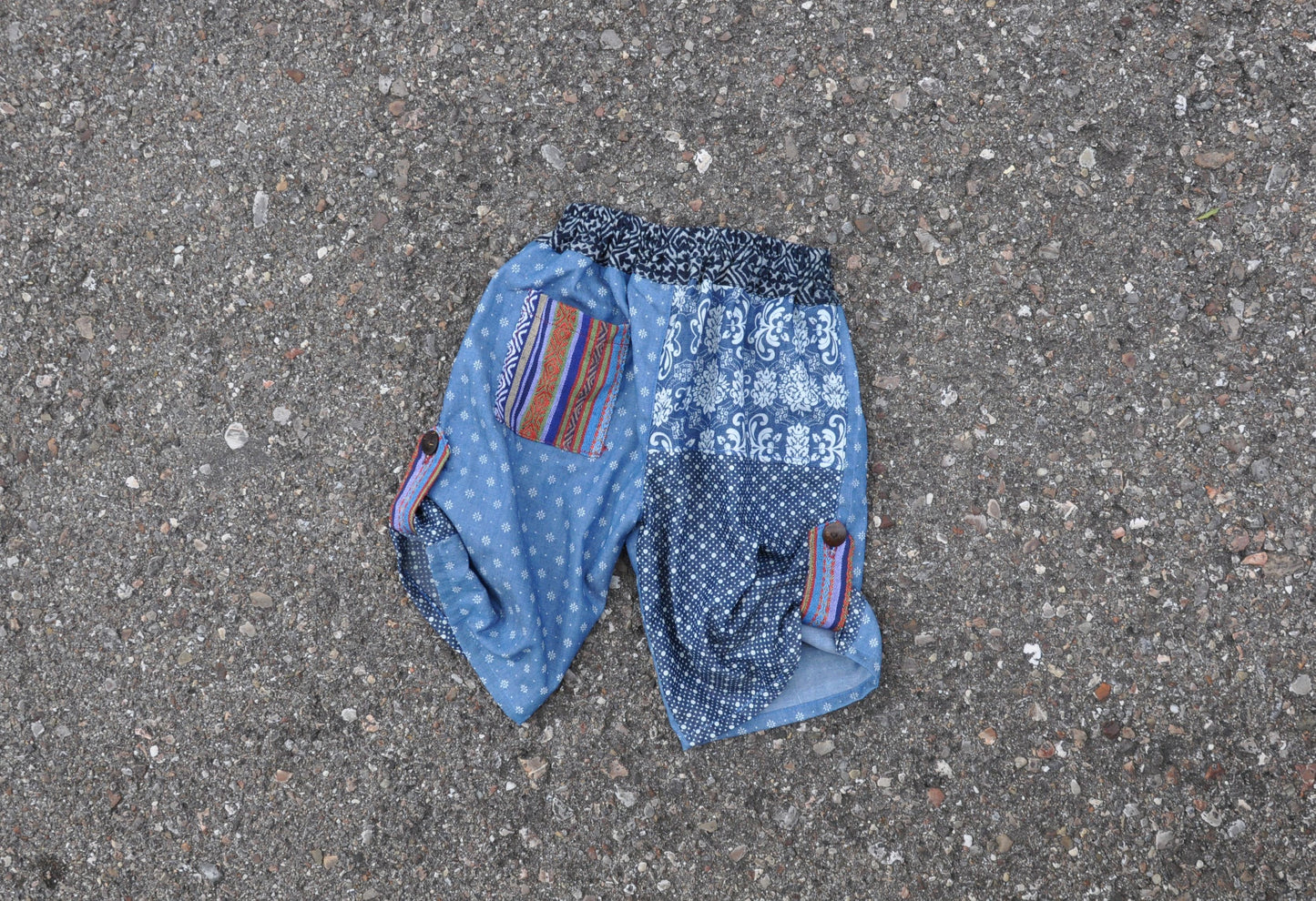Comfortable jeans pants for children in blue