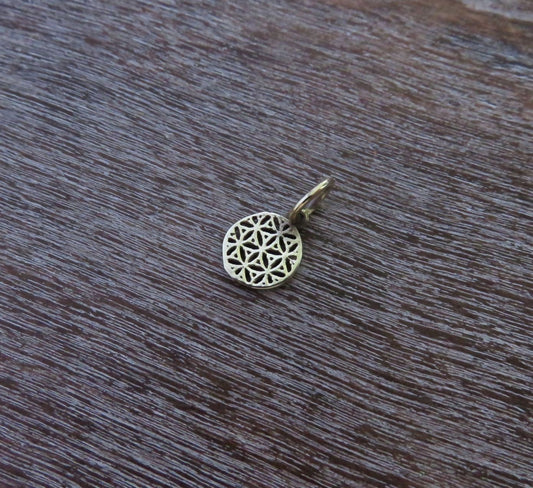 Kette mit dem Motiv der Lebensblume aus Messing