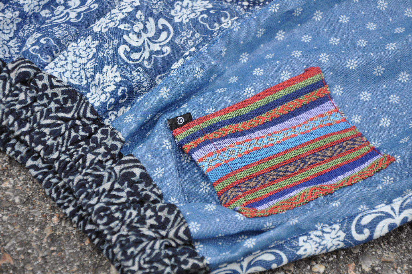 Comfortable jeans pants for children in blue