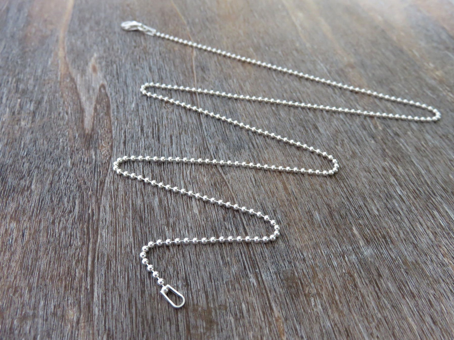 Kugelkette aus Silber in verschiedenen Längen