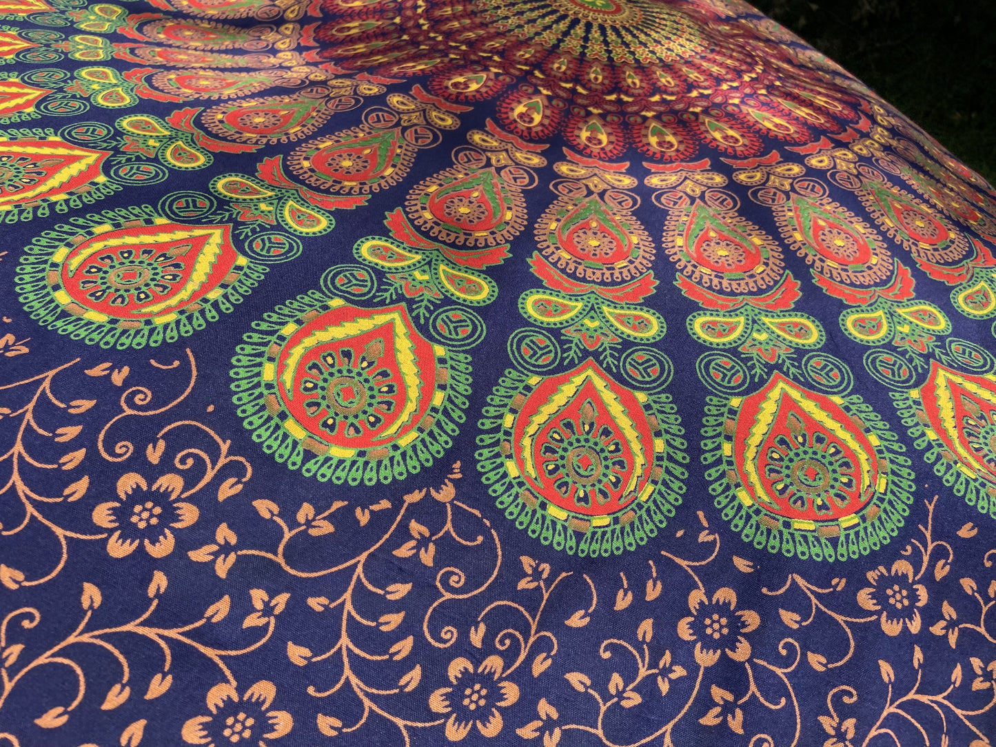 Sarong, Strandtuch, Badetuch mit Mandala in blau/bunt