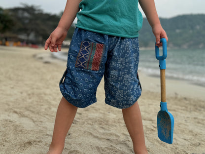Comfortable jeans pants for children in blue 