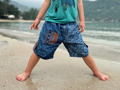Comfortable jeans pants for children in blue 