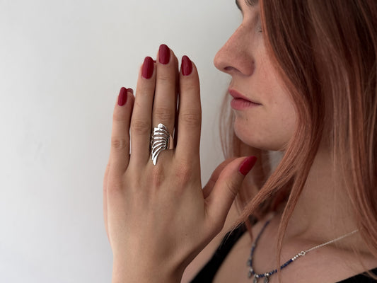 Ring Flügel aus Silber