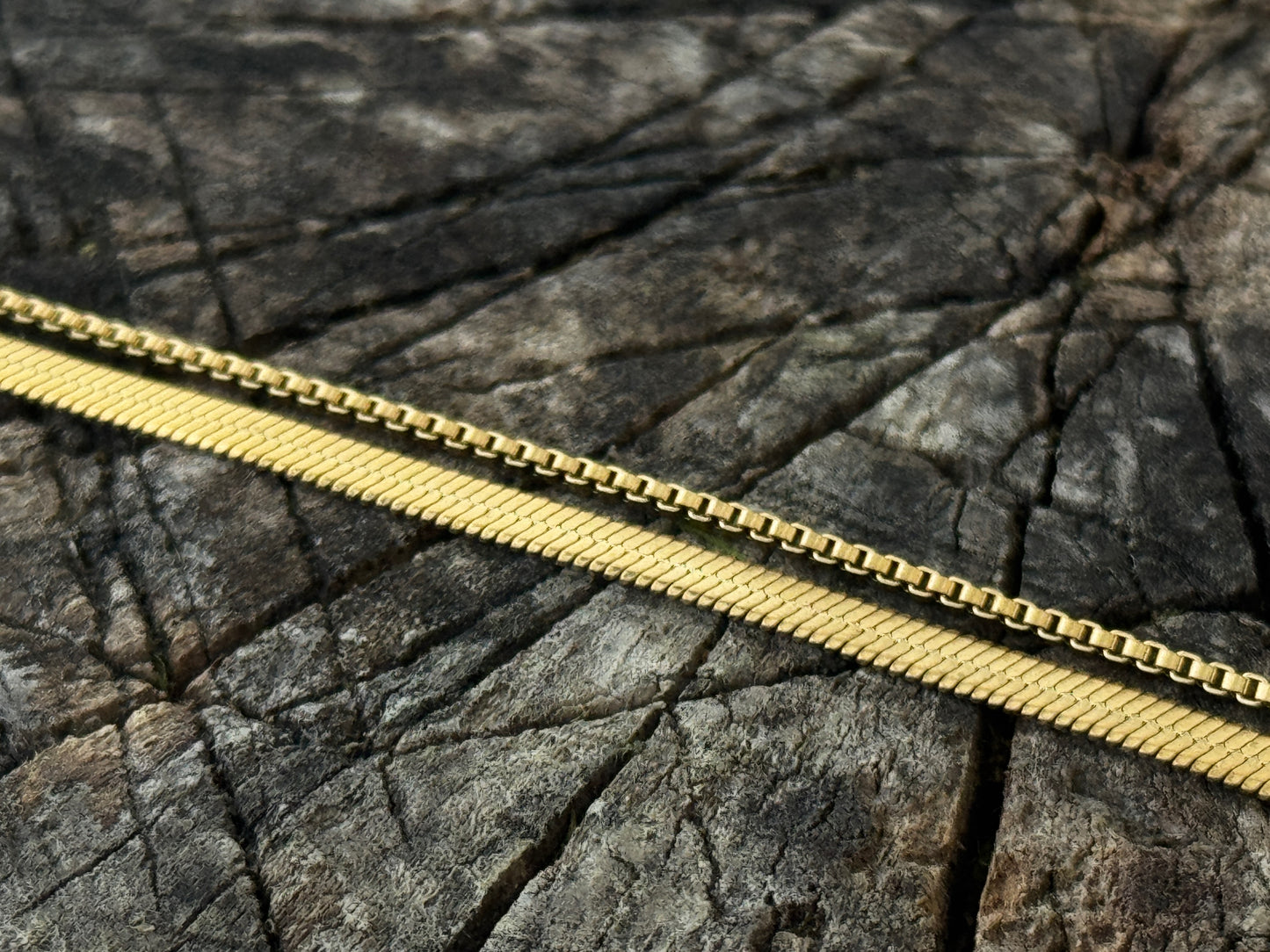 double row anklet made of colored beads and spirals 
