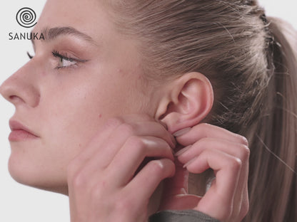 Ohrstecker mit dem Motiv der Lebensblume aus Silber