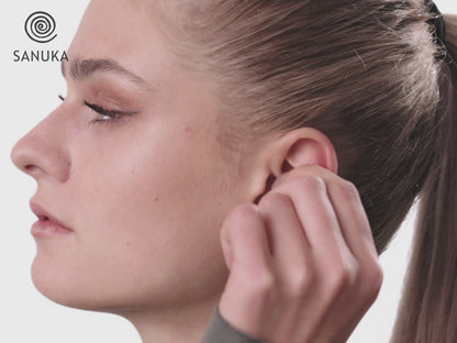 Ohrclip mit kleinen Spiralen aus Silber