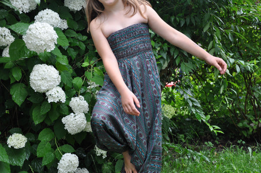 cozy striped Alibaba pants for children 