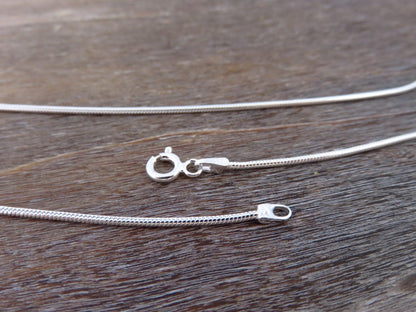 Silver snake chain in different lengths 