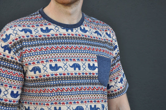 Elephant print t-shirt for men